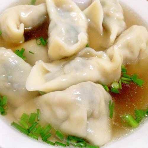 好吃的蒜苔鸡蛋馅饺子