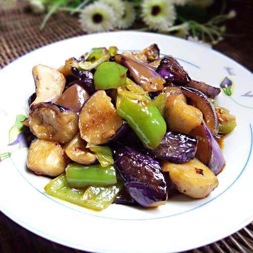 香喷喷的茄子回锅肉