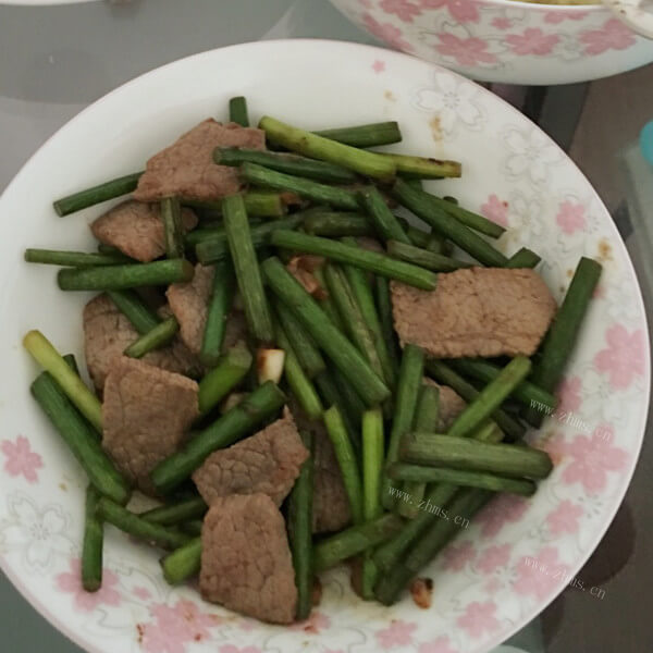 家常蒜苗炒牛肉