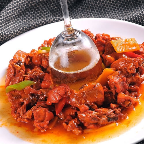 美味自制酒煮鸡