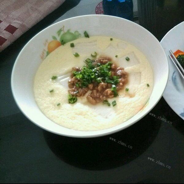 清香的豆腐蒸蛋