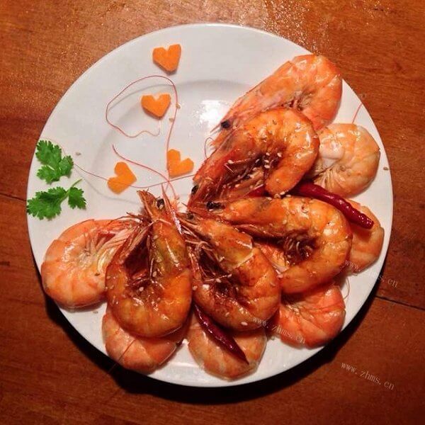 美味的油炸虾
