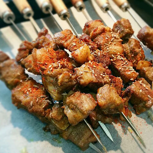 秘制羊排肉串 