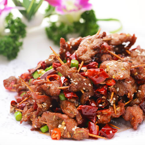 家常牛肉牙签肉的做法
