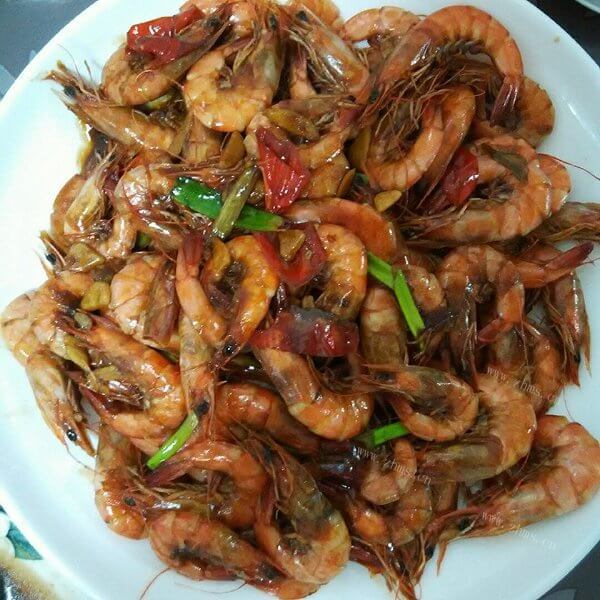 好吃的红烧海虾