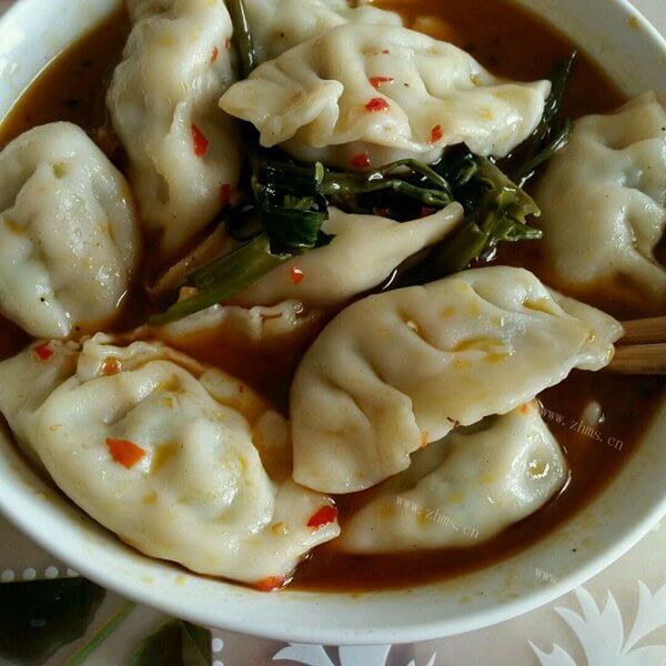 自制麻辣水饺