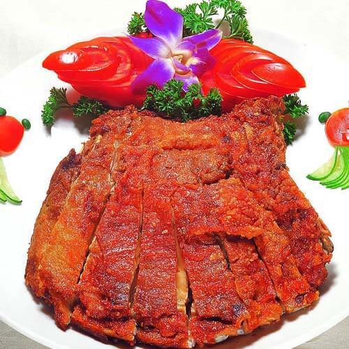 美味的香橙排骨