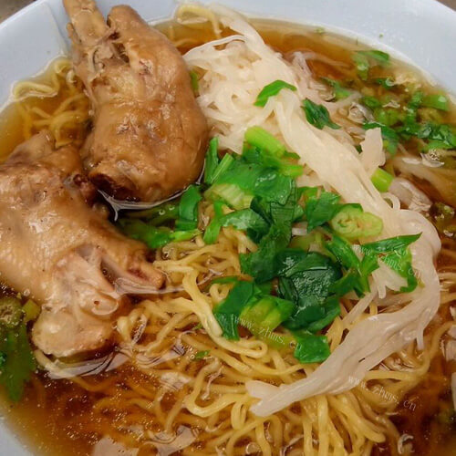 美味鸡丝打卤面的做法