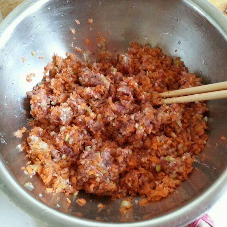 好吃的胡萝卜猪肉饺子馅的做法