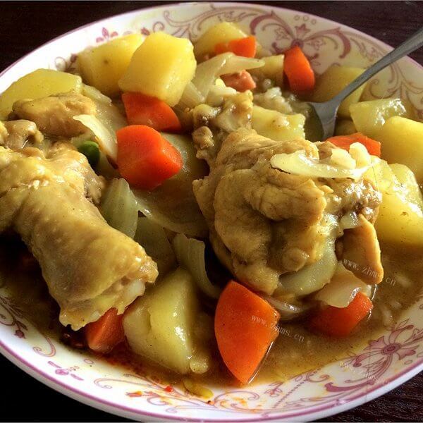 美味的咖喱鸡腿