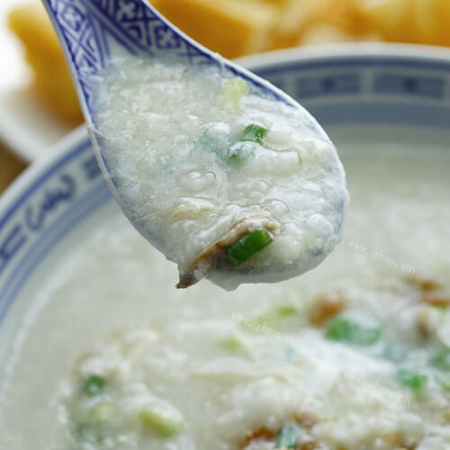美味的蕉蕾鸡丝粥