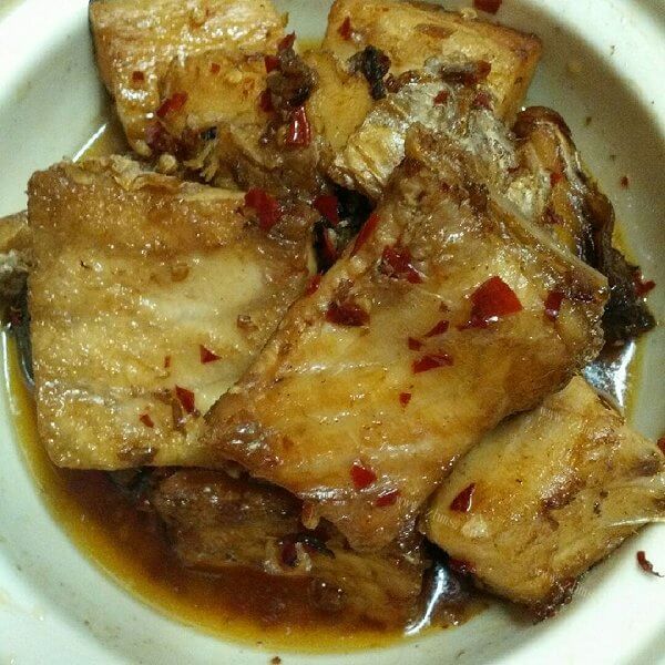 美味的辣子鱼块