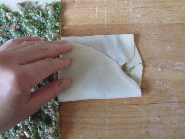 美味的茴香千层肉饼 做法图解3)