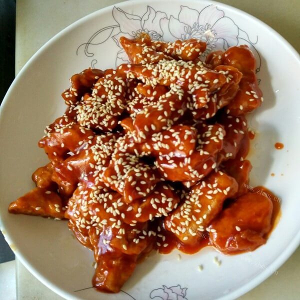 美味的法式猪里肌多蜜酱汁