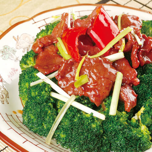 美味牛肉炒西兰花