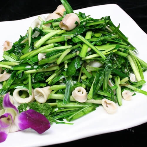 好吃的韭菜炒牡蛎