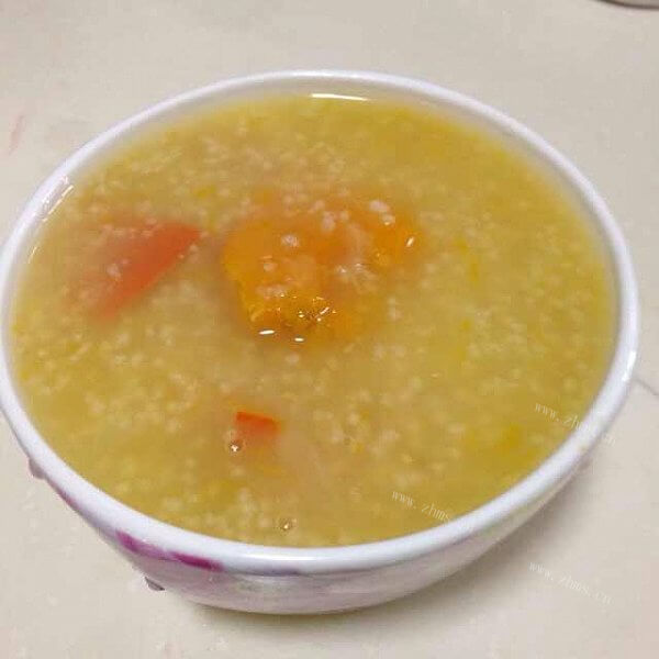 养颜南瓜小米粥的做法 