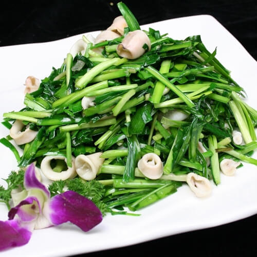 好吃的海兔炒韭菜