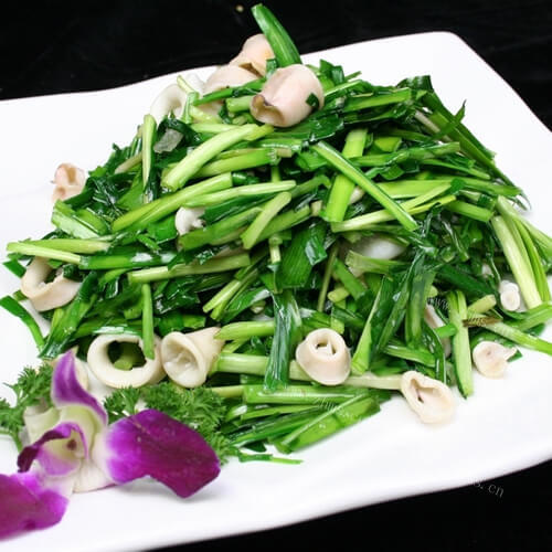 好吃的海兔炒韭菜