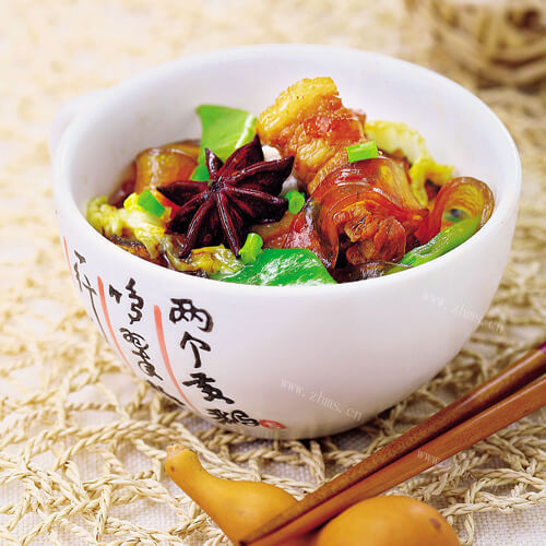 美味的猪肉白菜炖粉条的做法