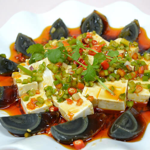 美味的松花蛋豆腐