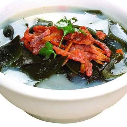 鲜甜虾干汤