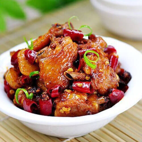 美味的爆炒鸡翅