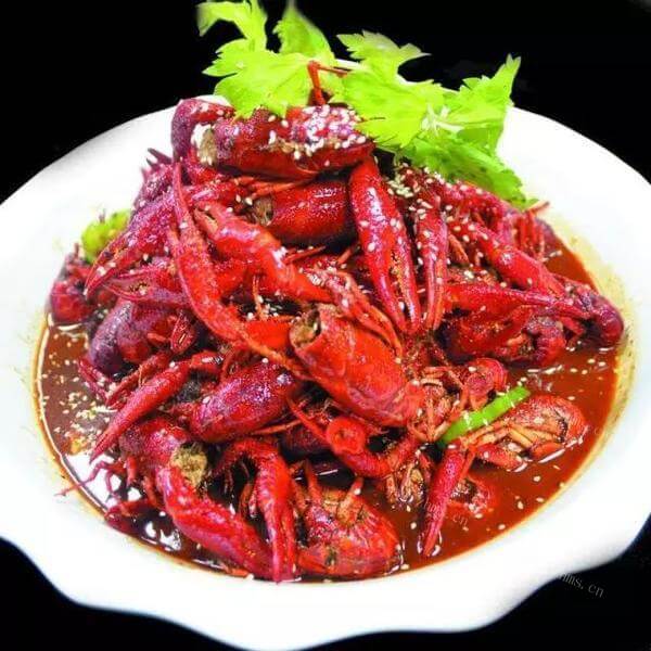 好吃美味的香辣口味虾