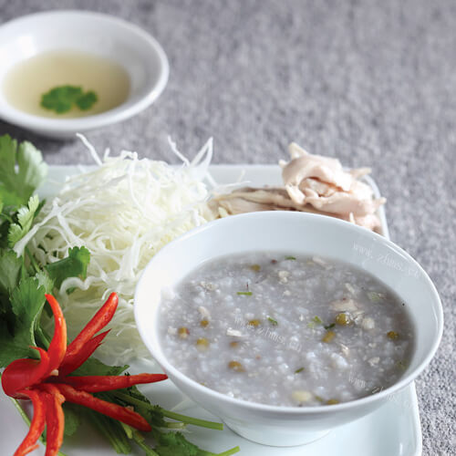 好吃的蕉蕾鸡丝粥