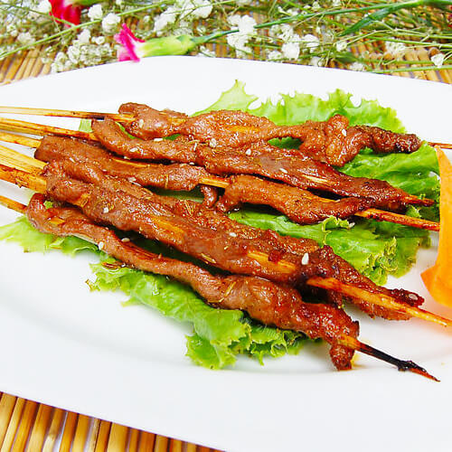 美味的烧烤牛肉串的做法