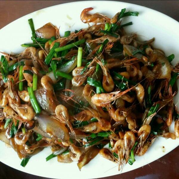 好吃的虾仁炒韭菜