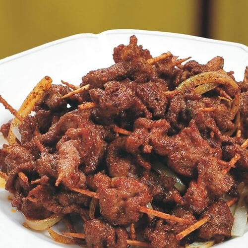 好吃的五香牙签肉