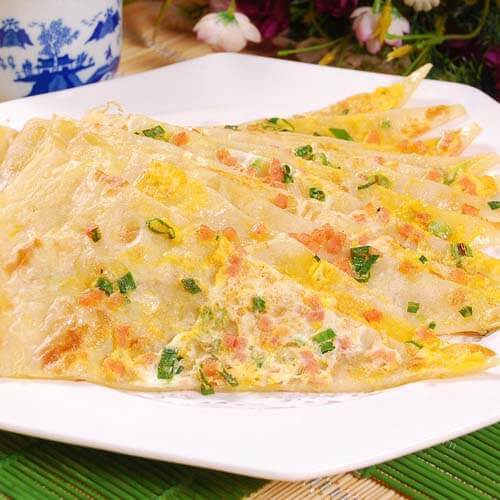 好吃的鲜虾鸡蛋饼