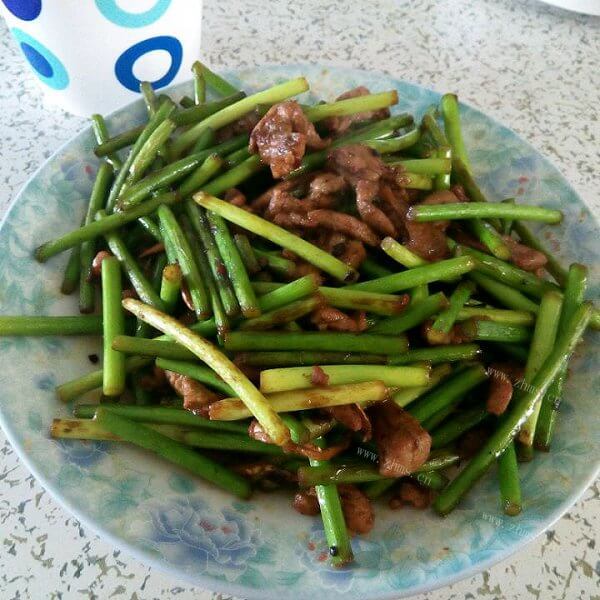 好吃的肉丝蒜苔