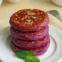 好吃的紫薯饼的做法