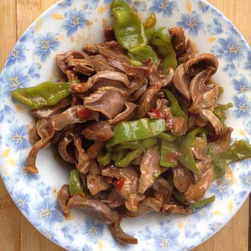 美味青椒鸡胗的做法
