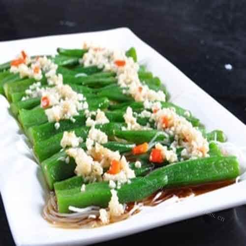 美味的蒜蓉秋葵