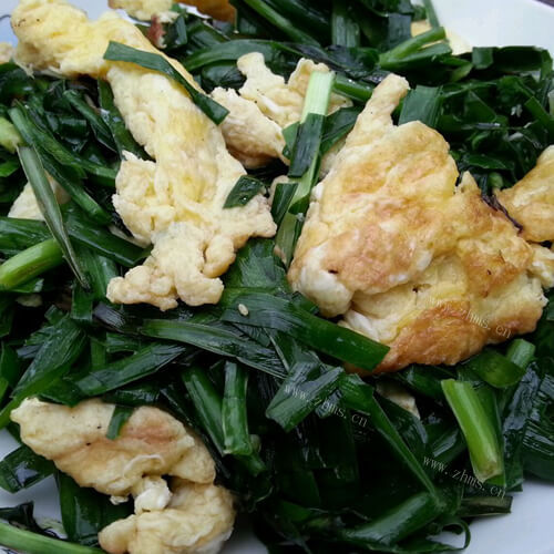 美味的韭菜西红柿炒鸡蛋