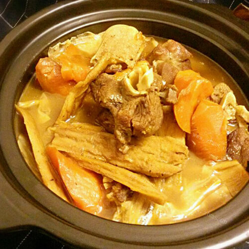 美味的腐竹焖羊肉的做法