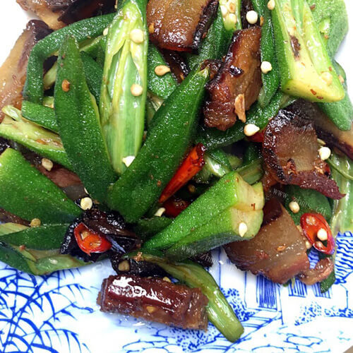 色香味俱全的秋葵炒牛肉