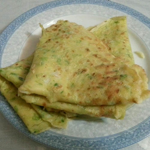 美味的家常早餐鸡蛋饼