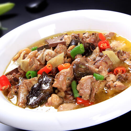 好吃的鸡肉炖茄子的做法