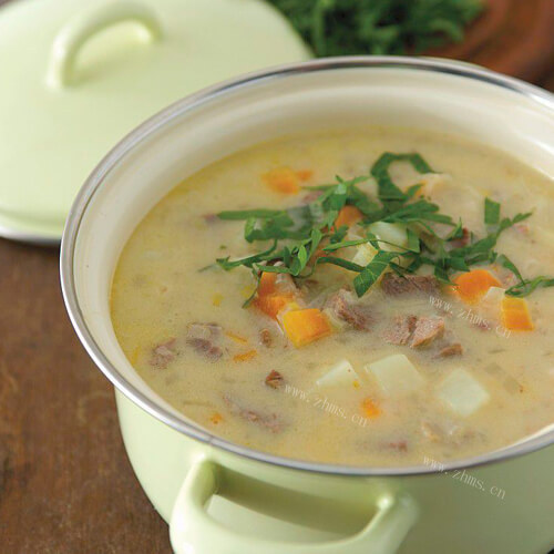 家常羊肉韭菜粥