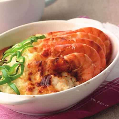 鲜虾焗饭