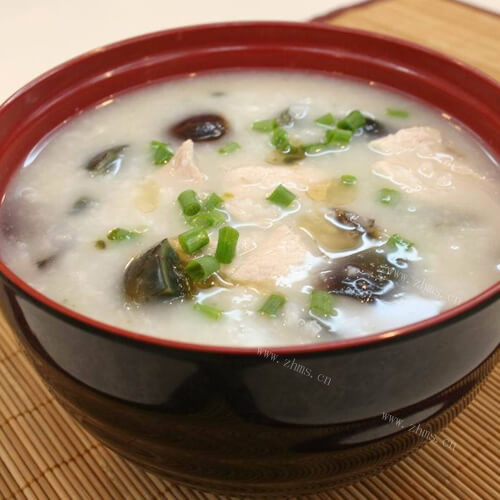 自制鸡肉煮粥