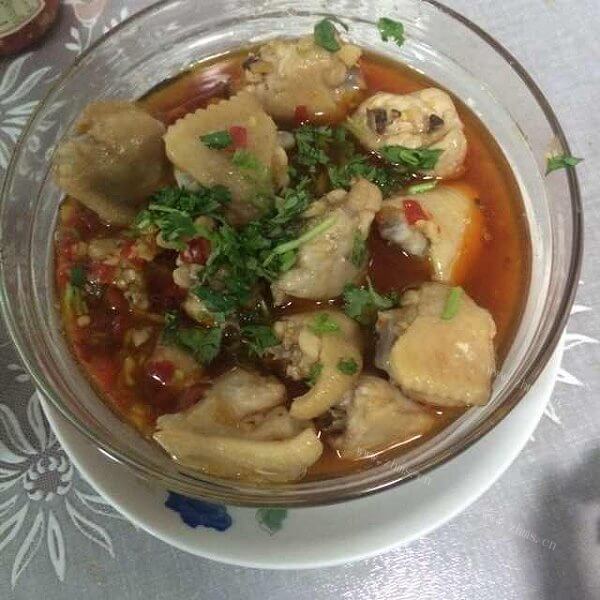 美味的竹笋蒸鸡翅