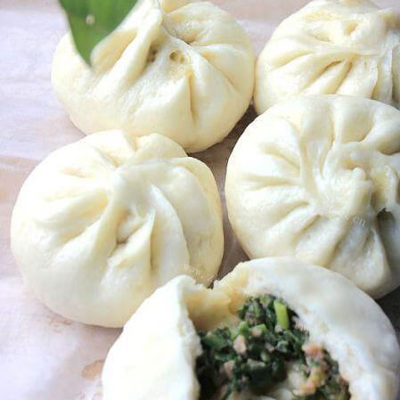 好吃的韭菜馅包子