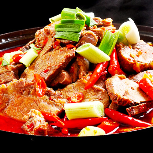 好吃的麻辣羊肉