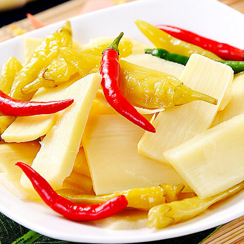 好吃的肉炒笋片