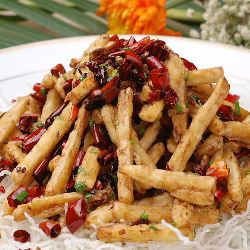好吃的干煸藕